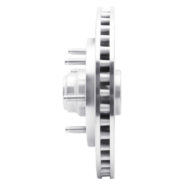 R1 97-02 Ford F-150 RWD Front Right Drilled & Slotted Silver Brake Rotor