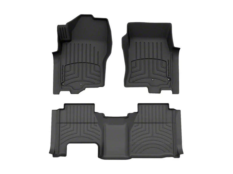 WeatherTech Black Front Rear FloorLiner HP Fits -22-25 Frontier 441705-1-4IM