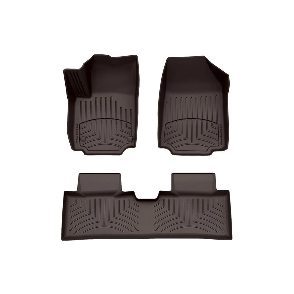 WeatherTech Cocoa Front Rear FloorLiner HP Fits -25-26 Chevrolet GMC 471885-1-2IM