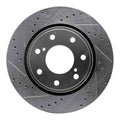 DFC 10-14 Ford F-150 RWD Front Left Drilled & Slotted Silver Brake Rotor