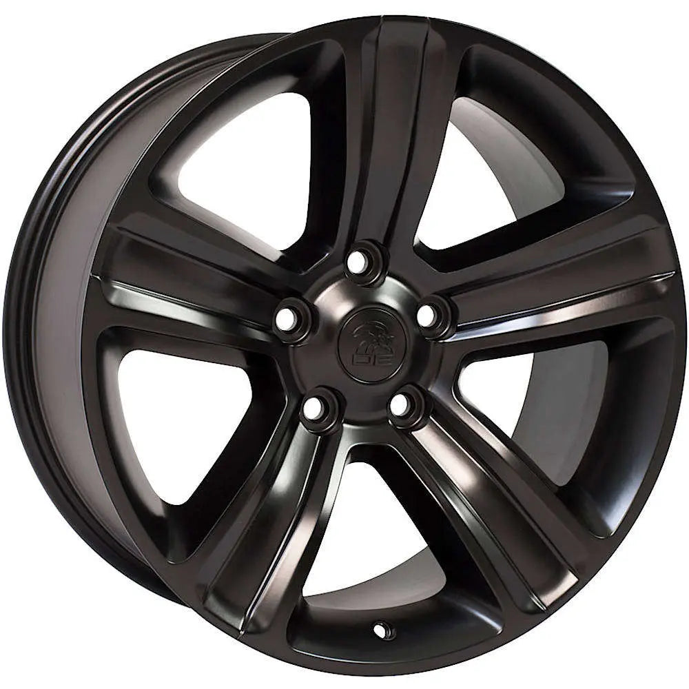 20 IN REPLICA WHEEL DG65 FITS DODGE RAM RIM 20X9 BLACK WHEEL
