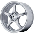 MR131 18X8 5X100 SILVER 45MM