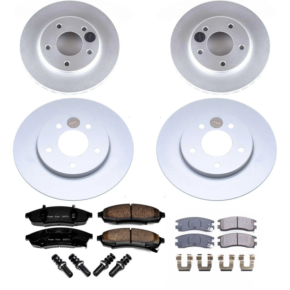 Power Stop 94-95 Buick Regal Front & Rear Z17 Evolution Geomet Coated Brake Kit
