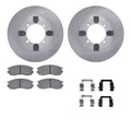 DFC 1999-1999 Dodge Ramcharger Front Rotors with 5000 Advanced Brake Pads w/Hardware