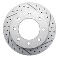 R1 99-20 Chevrolet Silverado 1500 Hd Rear Right Drilled & Slotted Geoperformance Rotor