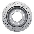 R1 99-20 Chevrolet Silverado 1500 Hd Rear Right Drilled & Slotted Geoperformance Rotor