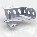 ~(12 lbs. 14X10X8)~ 07-14 - JK 2/4 Door Evap Canister Relocation Kit - Gloss Black Powder Coat Alum
