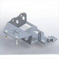 ~(12 lbs. 14X10X8)~ 07-14 - JK 2/4 Door Evap Canister Relocation Kit - Gloss Black Powder Coat Alum