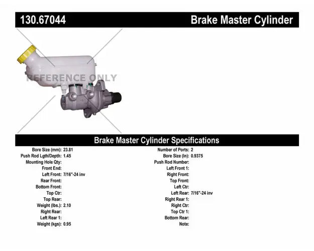 PREMIUM BRAKE MASTER CYLINDER