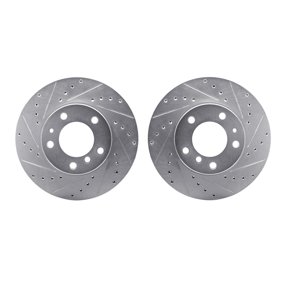 R1 Concepts Brake Rotor- D/S - Silver Fits BMW 525i