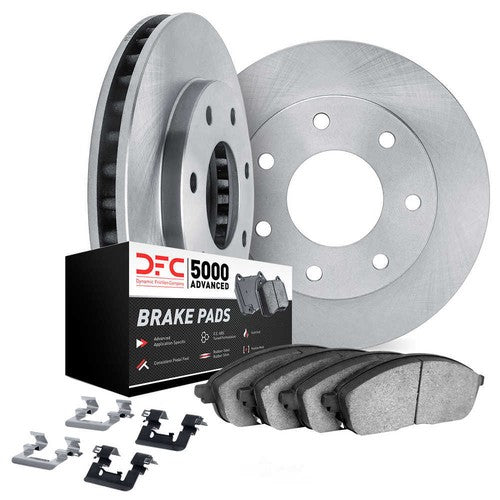 R1 83-97 Ford Aerostar Front Brake Rotor Set w/Super Duty Pads and Hardware