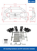 04C F150(EXCL RAPTOR/ECOBOOST)FRONT BUMPER GUARD TXT BLACK LIGHT MOUNT BULL BAR