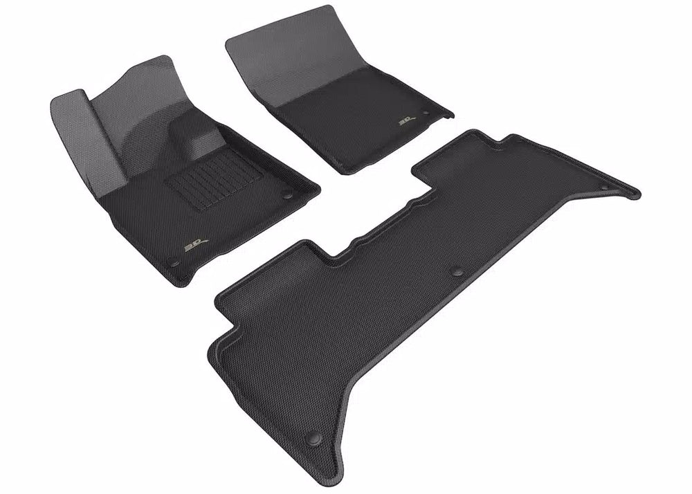 25C RIVIAN R1T KAGU FLOORLINER ROW 1 & 2 BLACK