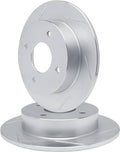 R1 Concepts Brake Rotor- Slotted - Silver Fits Daihatsu Charade