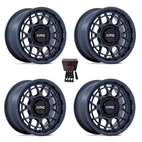 KMC POWERSPORTS KS139 15X7 4X137 MTL-BLUE 38MM - KS139LX15704838