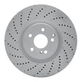 R1 Concepts Hi-Carbon Alloy GEOMET Coated Rotor - Drilled Fits Mercedes-Benz C63