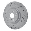 R1 Concepts Hi-Carbon Alloy GEOMET Coated Rotor - Drilled Fits Mercedes-Benz C63