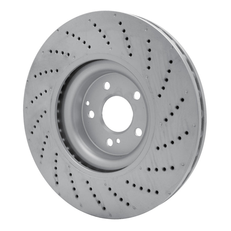 R1 Concepts Hi-Carbon Alloy GEOMET Coated Rotor - Drilled Fits Mercedes-Benz C63
