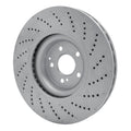 R1 Concepts Hi-Carbon Alloy GEOMET Coated Rotor - Drilled Fits Mercedes-Benz C63