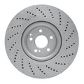 R1 Concepts Hi-Carbon Alloy GEOMET Coated Rotor - Drilled Fits Mercedes-Benz C63