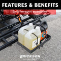 STEEL MOTORCYCLE CARRIER W/GAS CAN HOLDER