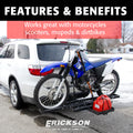 STEEL MOTORCYCLE CARRIER W/GAS CAN HOLDER