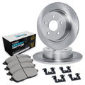 R1 14-19 Mercedes-Benz GLA45 AMG Front Drilled & Slotted Silver Brake Rotor