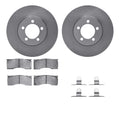 R1 Concepts Brake Rotor- Blank with Optimum Oe Pads Hdw Fits Ford Country