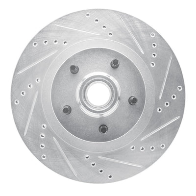 DFC 01-05 Ford Explorer Sport Trac Front Right Drilled & Slotted Silver Brake Rotor