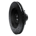 R1 78-90 Buick LeSabre Front Right Drilled & Slotted Black Brake Rotor
