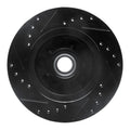 R1 78-90 Buick LeSabre Front Right Drilled & Slotted Black Brake Rotor