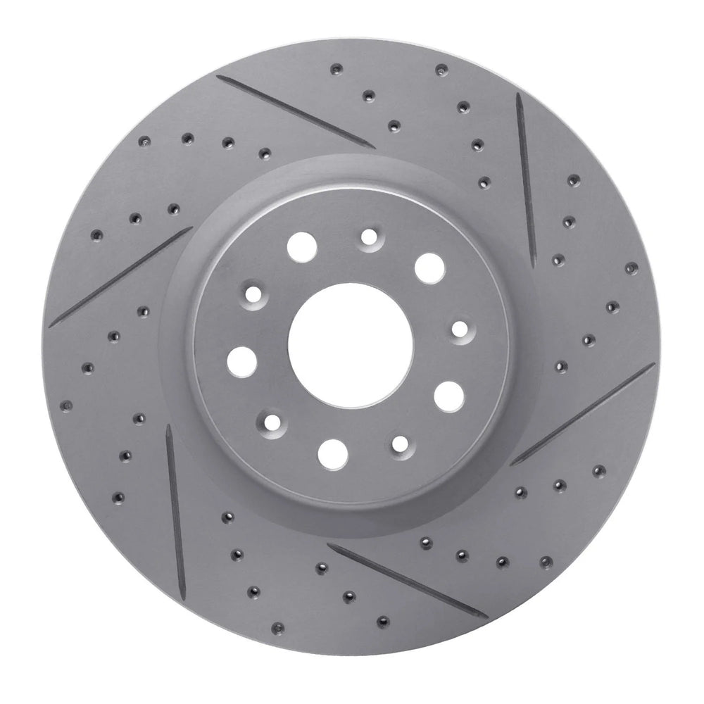 DFC 14-25 Cadillac Ct5 Front Right Drilled & Slotted Geoperformance Rotor