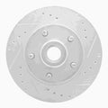 DFC 73-73 Ford Ranchero Front Right Drilled & Slotted Silver Brake Rotor