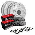 R1 91-96 Saturn SW2 Front & Rear Brake Rotor Set w/Optimum OE Pads and Hardware