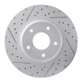 DFC 05-06 Pontiac GTO Front Right Drilled & Slotted Geoperformance Rotor