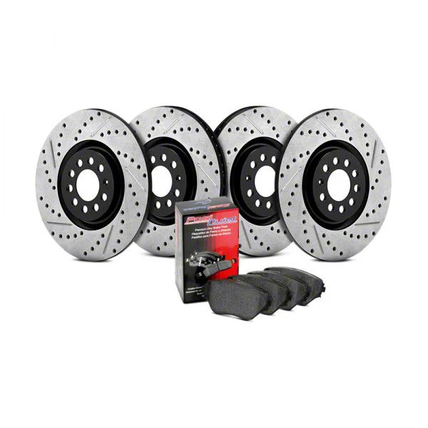 Street Axle Pack, Drilled & Slotted, 4 Wheel