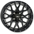 ITP Hurricane 15x7 / 4x156 BP / 4+3 Offset Matte Black Wheel