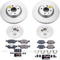 Power Stop 13-18 Fiat 500 Front & Rear Z23 Evolution Sport Coated Brake Kit