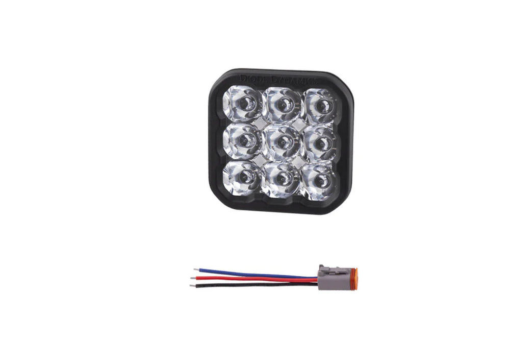 SS5 LED POD SPORT WHITE SPOT NO BRACKETS (SINGLE)