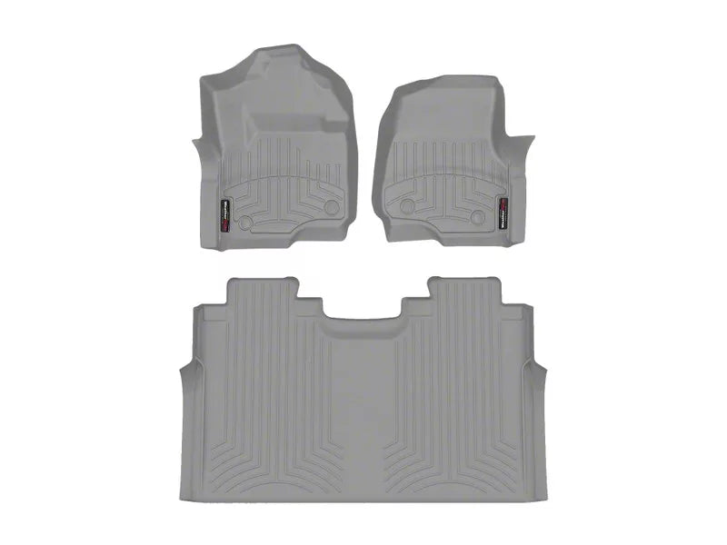 WeatherTech Grey Front and Rear Floorliners Fits -23-24 F-250 F-350 F-450 F-550 4610121-466972