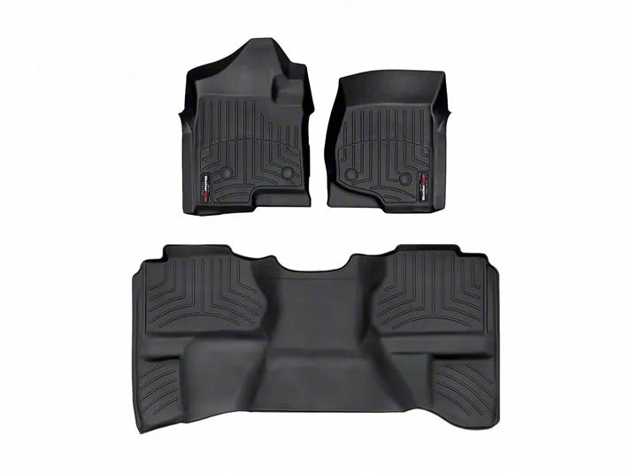 WeatherTech Black Front and Rear Floorliners Fits -20-13 Chevrolet GMC 4413061-440669