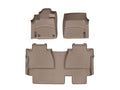 WeatherTech Tan Front and Rear Floorliners Fits -20-19 Tundra 454081-450939