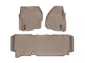 WeatherTech Tan Front and Rear Floorliners Fits -20-12 F-250 F-350 F-450 F-550 455841-453053