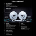 R1 Concepts E- Line Series Brake Rotor with Ceramic Brake Pads Hdw