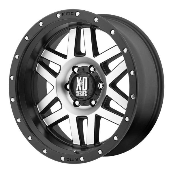 XD128 17X9 5X5.0 MACH BLK-RING -12MM
