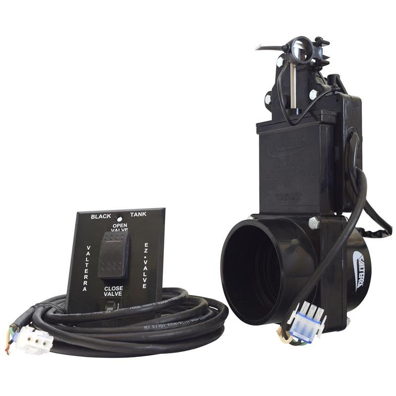 EVALVE ELECTRIC WASTE VALVE W/SWITCH 3IN HUB X HUB BULK