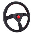 Steering Wheel 13.75in Wrapped w/Red