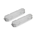 Fabricated Aluminum Valve Covers Silver Finish Fits 1965-1978 Chrysler 383-440 Big Block Short Bolt (Not Angled) Mr Gasket