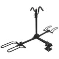 PLATFORM FOLDING 2 BIKE CARRIER WITH BUMPER MOUNT HITCH FOR 4 & 4.5IN SQUARE BUMPERS