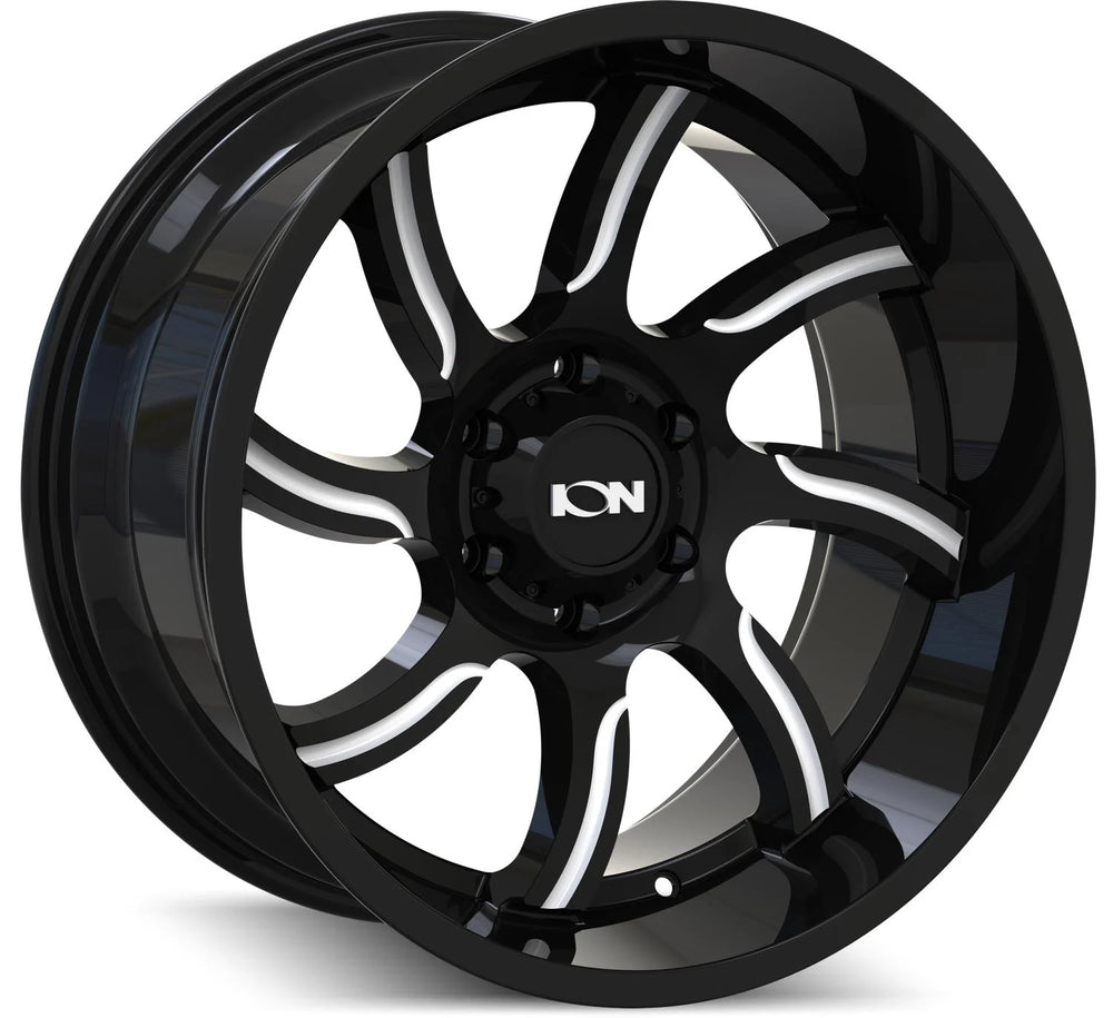 ION 151 GLOSS BLACK/MILLED 20X9 6-1